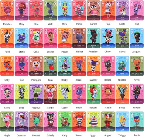 acnh amiibo cards nfc|ACNH amiibo cards full set.